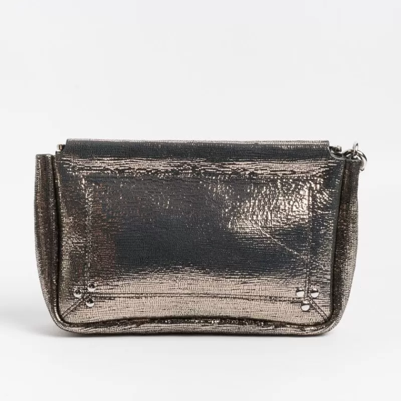 Jerome Dreyfuss - Pochette Clic Clac - Lame Argento<Collezione Borse Donna Clutch