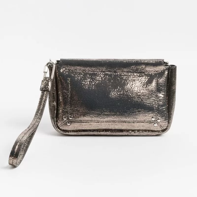 Jerome Dreyfuss - Pochette Clic Clac - Lame Argento<Collezione Borse Donna Pochette