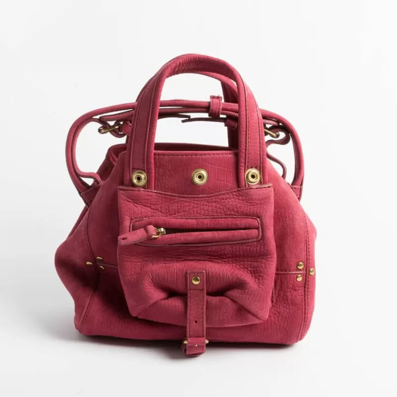 Jerome Dreyfuss Jeromee Dreyfuss - Billy Nano - Croco Framboise<Collezione Borse Donna Borse A Mano