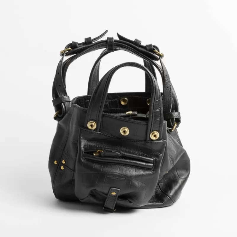 Jerome Dreyfuss Jeromee Dreyfuss - Billy Nano - Croco Nero<Collezione Borse Donna Mini Bags