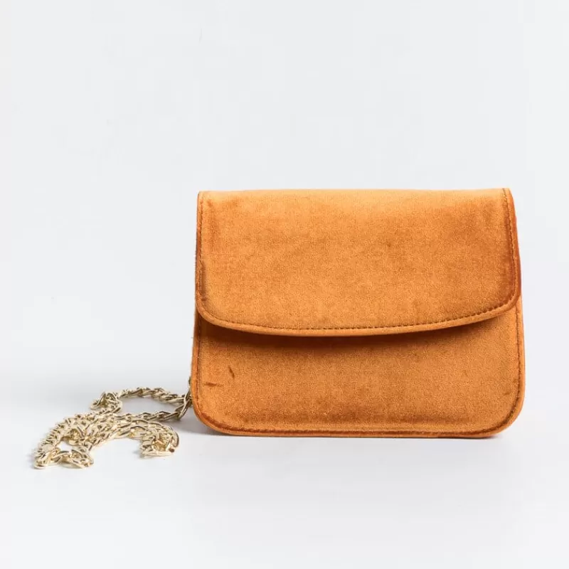 L'Arianna - Borsa - Lola - Velluto Arancione<Collezione Borse Donna Clutch