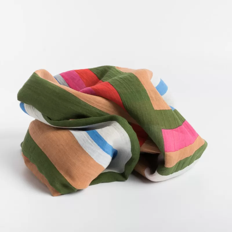 Cappelletto Shop Lovat&Green - Pashmina - Riga Multicolor<Collezione Accessori Donna Sciarpe