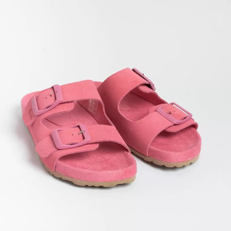 MANEBI - Sandali Bassi - Traveller Sandals - Pink<Collezione Scarpe Donna Sandali Bassi