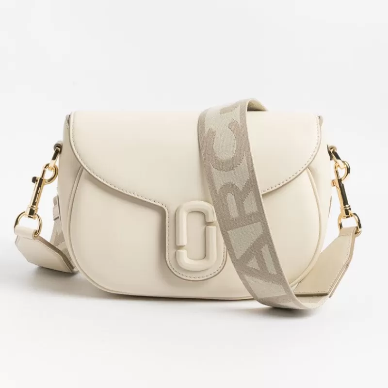 Marc Jacobs - The J Marc Saddle Bag - Cloud White<Collezione Borse Donna Borse A Tracolla