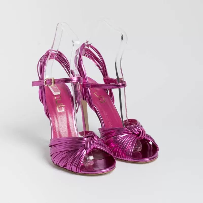 NCUB - Sandali Con Tacco - Sole 20 - Laminato Fucsia<Collezione Scarpe Donna Sandali Con Tacco