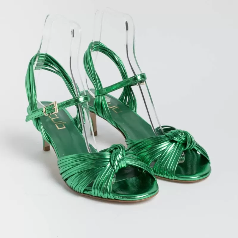 NCUB - Sandali Con Tacco- Luna 22 - Laminato Verde<Collezione Scarpe Donna Sandali Con Tacco