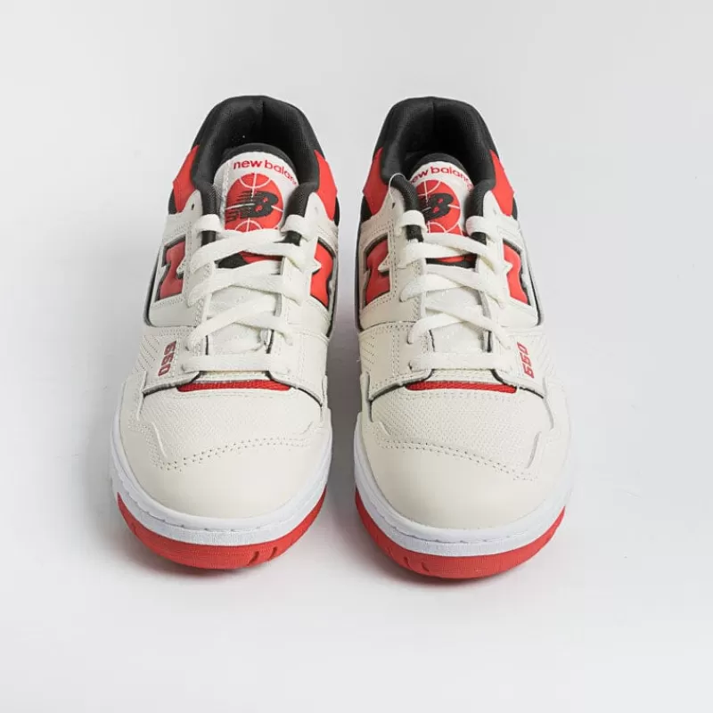 NEW BALANCE - Collezione Uomo New Balance - Sneakers Unisex Bb550Vtb - Bianco Rosso<Collezione Scarpe Uomo Sneakers