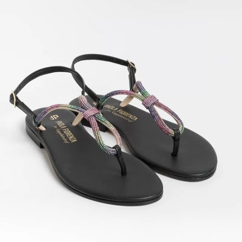 PAOLA FIORENZA - Sandali Bassi Infradito - Ss2336 - Nero<Collezione Scarpe Donna Infradito