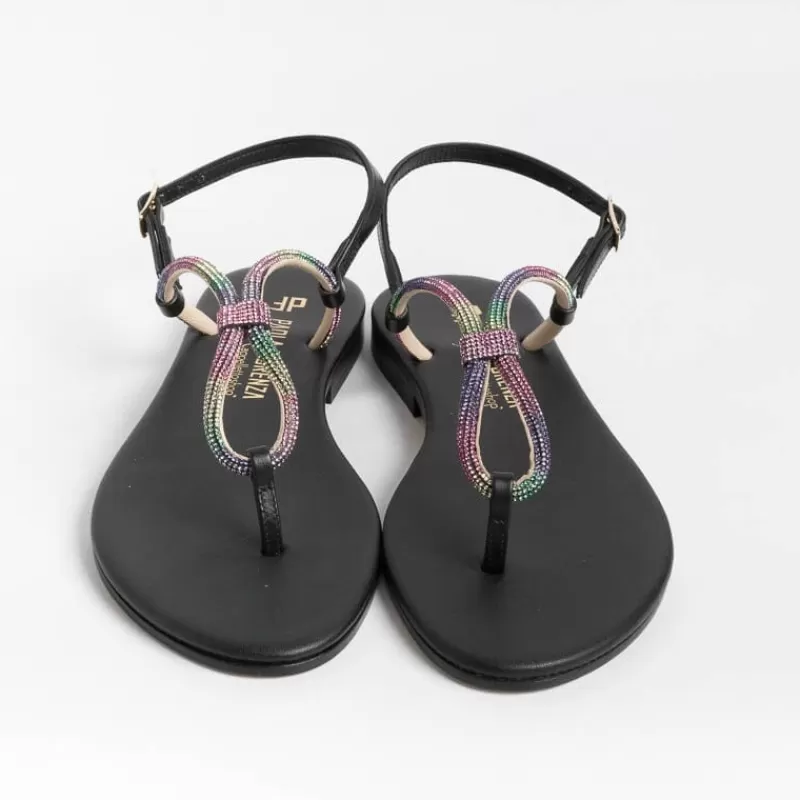 PAOLA FIORENZA - Sandali Bassi Infradito - Ss2336 - Nero<Collezione Scarpe Donna Sandali Bassi