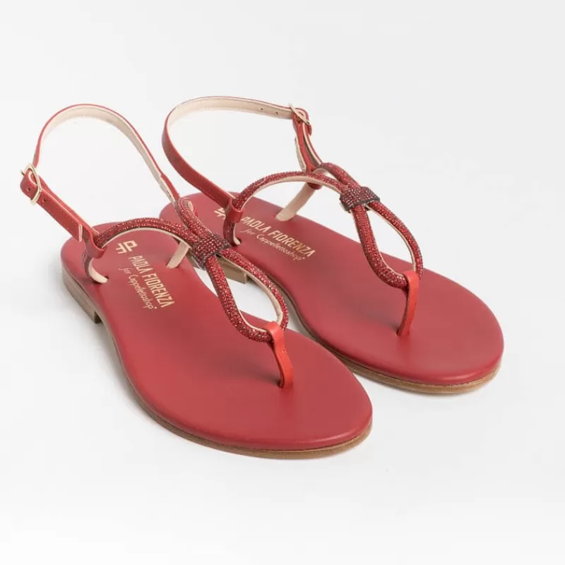 PAOLA FIORENZA - Sandali Bassi Infradito - Ss2336 - Rosso<Collezione Scarpe Donna Sandali Bassi