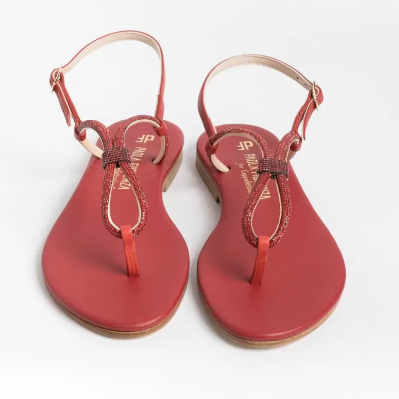 PAOLA FIORENZA - Sandali Bassi Infradito - Ss2336 - Rosso<Collezione Scarpe Donna Infradito