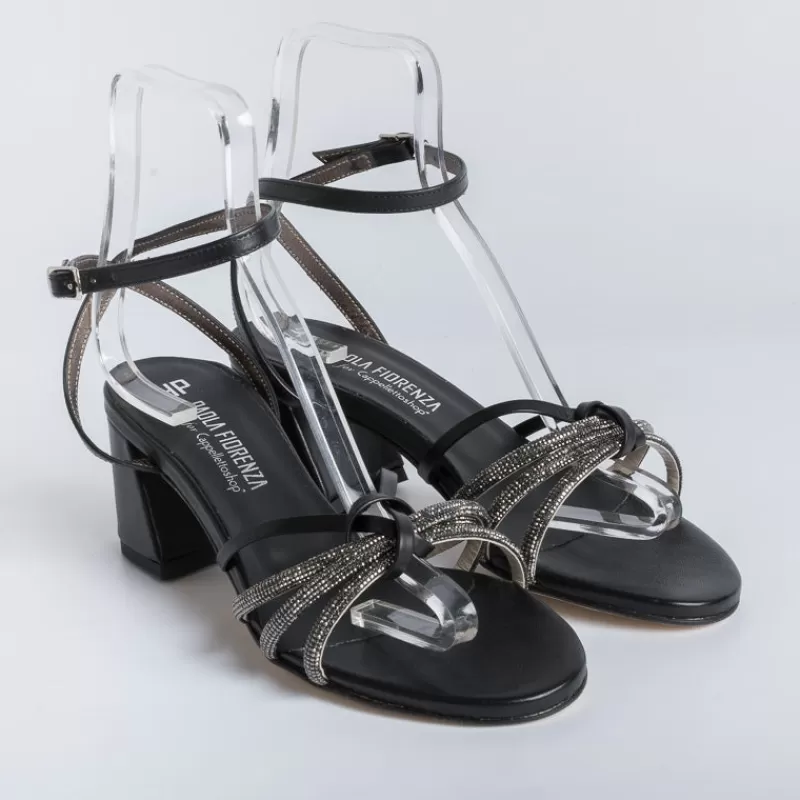 PAOLA FIORENZA - Sandali Con Tacco - Fd13 - Nero<Collezione Scarpe Donna Sandali Con Tacco