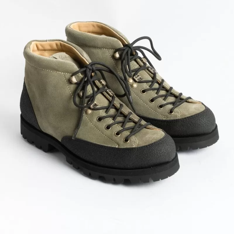 Paraboot - 200550 Hiking Boot - Yosemite/Jannu - Noir Velour Olive<Collezione Scarpe Uomo Hiking Boots