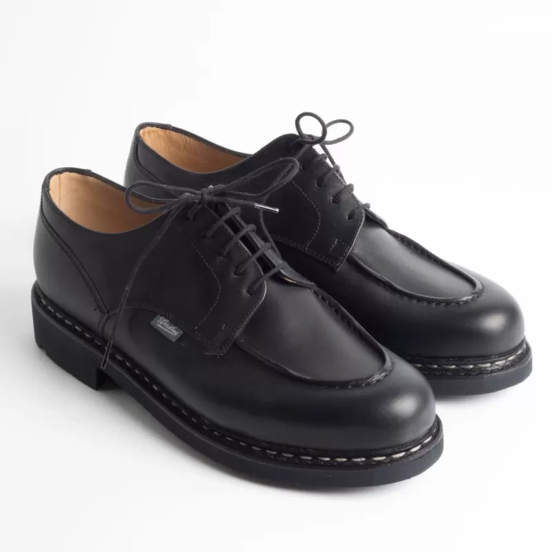 Paraboot - Derby 710709 - Chambord/Tex - Noir / Lis Noir<Collezione Scarpe Uomo Allacciate