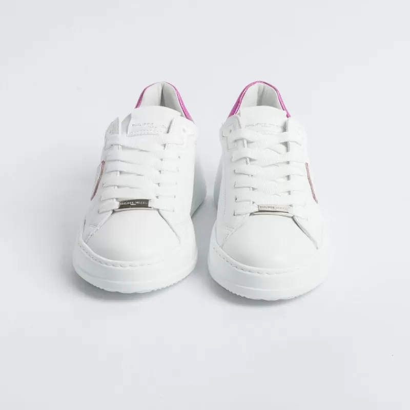 Philippe Model Paris Philippe Model - Sneakers Bjld Wm01 - Tres Temple - Bianco Fucsia<Collezione Scarpe Donna Sneakers