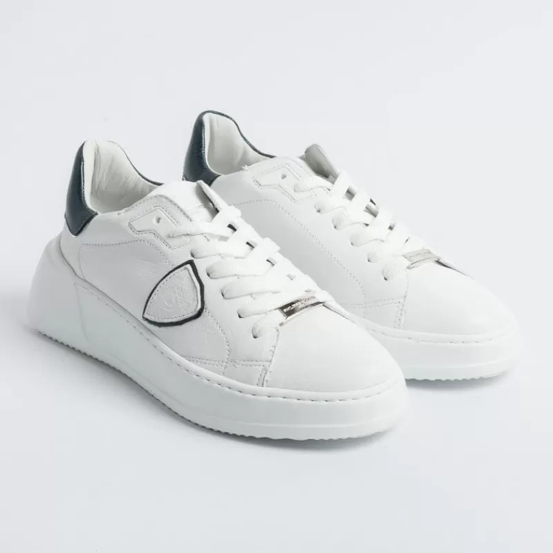 Philippe Model Paris Philippe Model - Sneakers Bjld Wm02 - Tres Temple - Bianco Petrolio<Collezione Scarpe Donna Sneakers