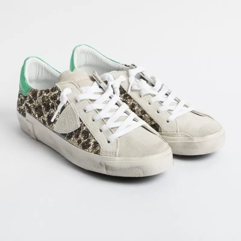 Philippe Model Paris Philippe Model - Sneakers Prld Glm1 - Parisx - Leopard Glitter<Collezione Scarpe Donna Sneakers