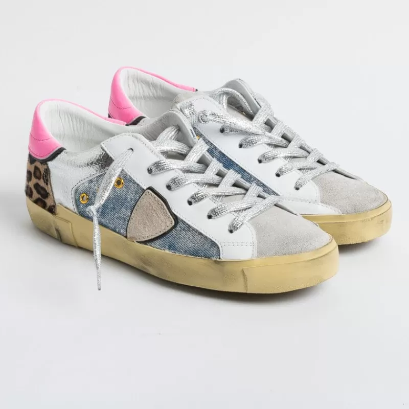 Philippe Model Paris Philippe Model - Sneakers Prld Idp1 - Parisx - Pop Denim<Collezione Scarpe Donna Sneakers