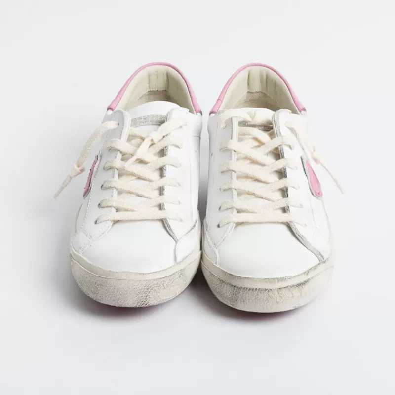 Philippe Model Paris Philippe Model - Sneakers Prld Vp18 - Parisx - Bianco Fucsia<Collezione Scarpe Donna Sneakers