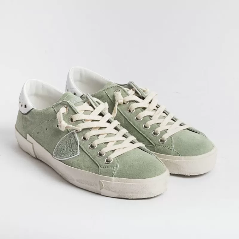 Philippe Model Paris Philippe Model - Sneakers Prlu Dy03 - Parisx - Gipsy Verde<Collezione Scarpe Uomo Sneakers