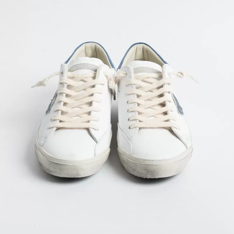 Philippe Model Paris Philippe Model - Sneakers Prlu Vp16 - Parisx - Bianco Bluette<Collezione Scarpe Uomo Sneakers