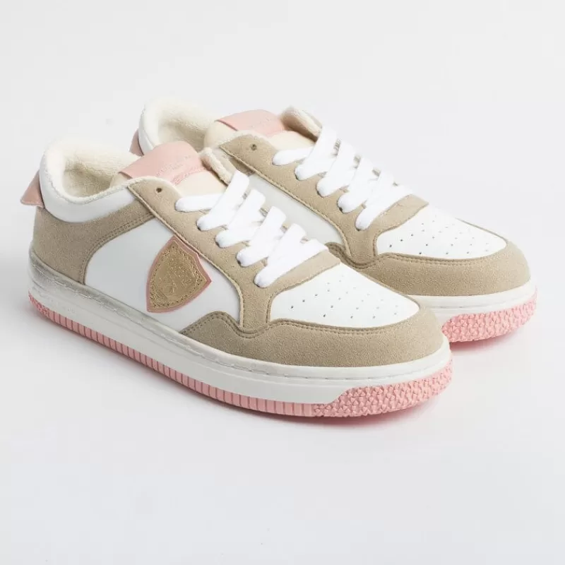 Philippe Model Paris Philippe Model -Sneakers Lyld Cx33 - Lyon - Rosa Beige<Collezione Scarpe Donna Sneakers