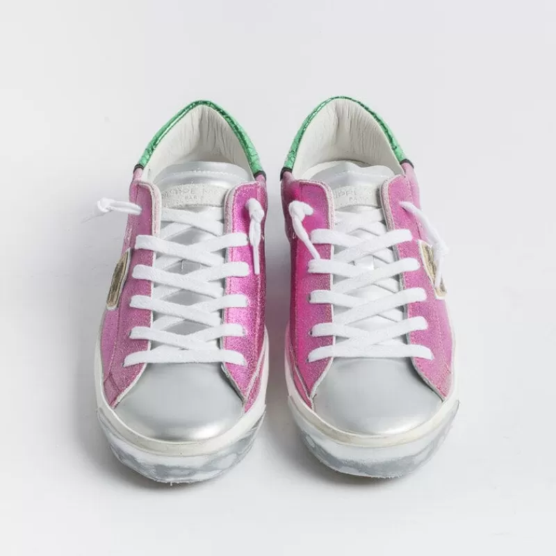 Philippe Model Paris Philippe Model -Sneakers Prld Mm01 - Parisx - Metal Fucsia<Collezione Scarpe Donna Sneakers