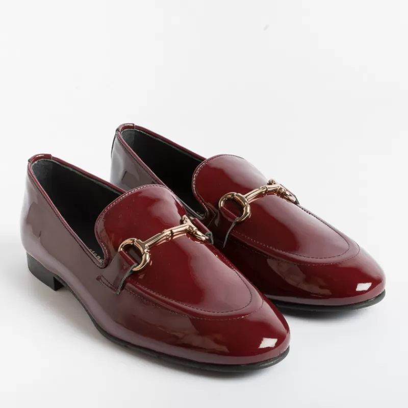 POESIE VENEZIANE - Mocassino - Jja65 - Vernice Bordeaux<Collezione Scarpe Donna Mocassini