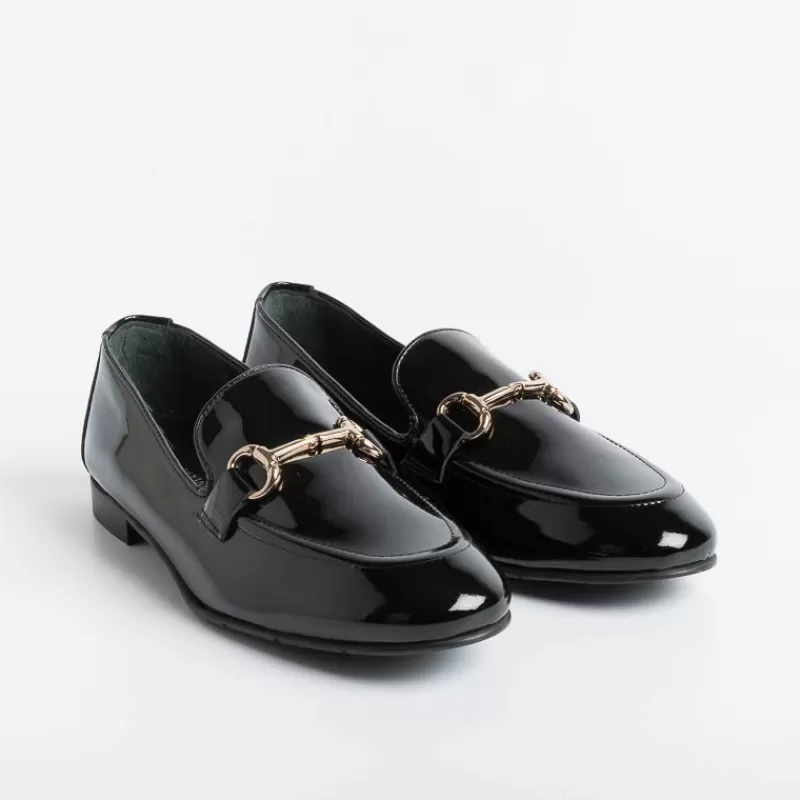 POESIE VENEZIANE - Mocassino - Jja65 - Vernice Nero<Collezione Scarpe Donna Mocassini