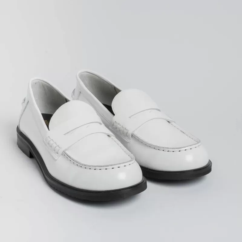 POESIE VENEZIANE - Mocassino - Jpg30New - Abrasivato Bianco<Collezione Scarpe Donna Mocassini