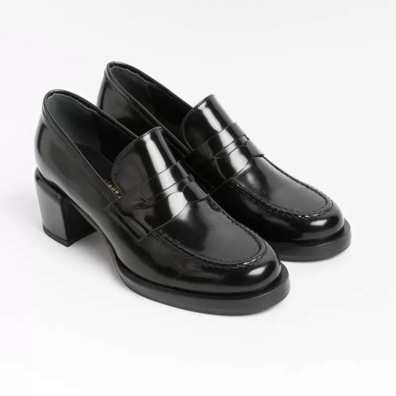 POESIE VENEZIANE - Mocassino Decollete - Sma23 - Abrasivato Nero<Collezione Scarpe Donna Mocassini