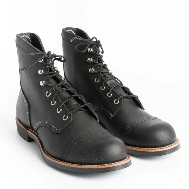 Red Wing Shoes Red Wing - Polacco 8084 - Iron Ranger - Black<Collezione Scarpe Uomo Polacchi