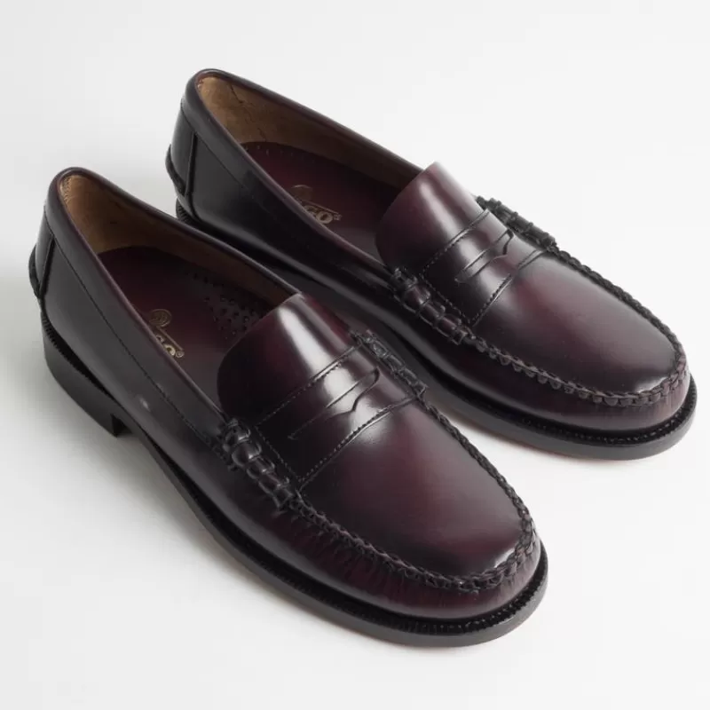 Sebago - Mocassino - Classic Dan - 7000300 - Pelle - Burgundy<Collezione Scarpe Uomo Mocassini