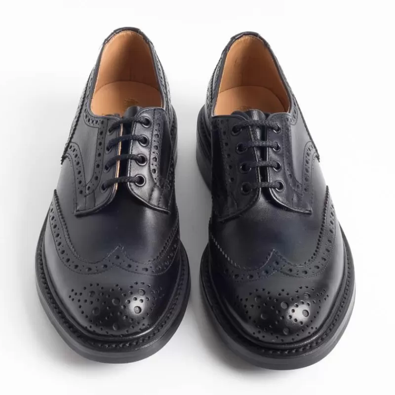 Tricker's - Derby - Bourton - Dainite - Black Calf<Collezione Scarpe Uomo Allacciate