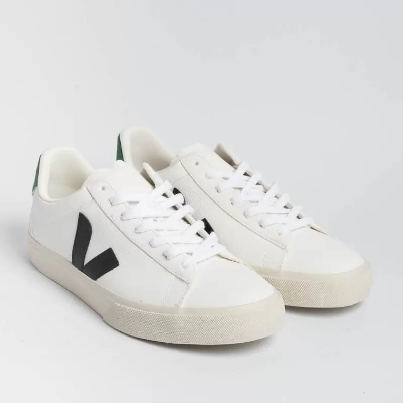 VEJA - Collezione Uomo Veja - Sneakers Campo - Bianco Nero Verde<Collezione Scarpe Uomo Sneakers