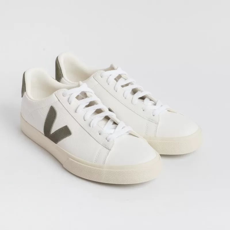 VEJA - Collezione Uomo Veja - Sneakers Campo - Bianco Verde Kaki<Collezione Scarpe Uomo Sneakers